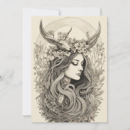 Festiva Litha Radiance - Tarjeta de vacaciones Nórdica Ret