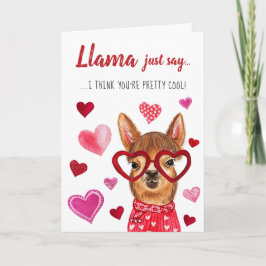 Festiva Llama sólo decir | Tarjeta de felicitación del el