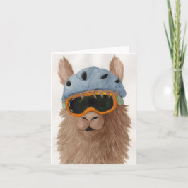 Festiva Llamas en sombras: Tarjeta de saludo de enero 4"x5