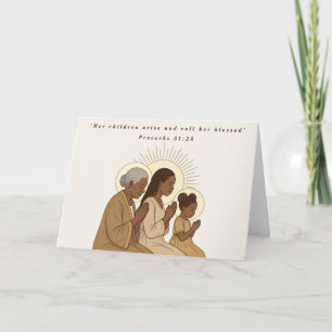 Festiva Llámenla Bendita Tarjeta del Día de la Madre