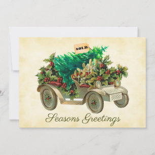 Festiva Llevando a Casa La Tarjeta de Vacaciones de Árbol