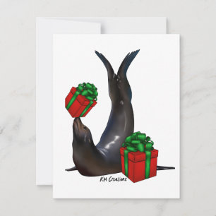Festiva Lobo Marino - tarjeta de vacaciones
