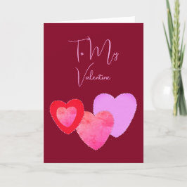 Festiva Los corazones angustiados son mi tarjeta doblada d
