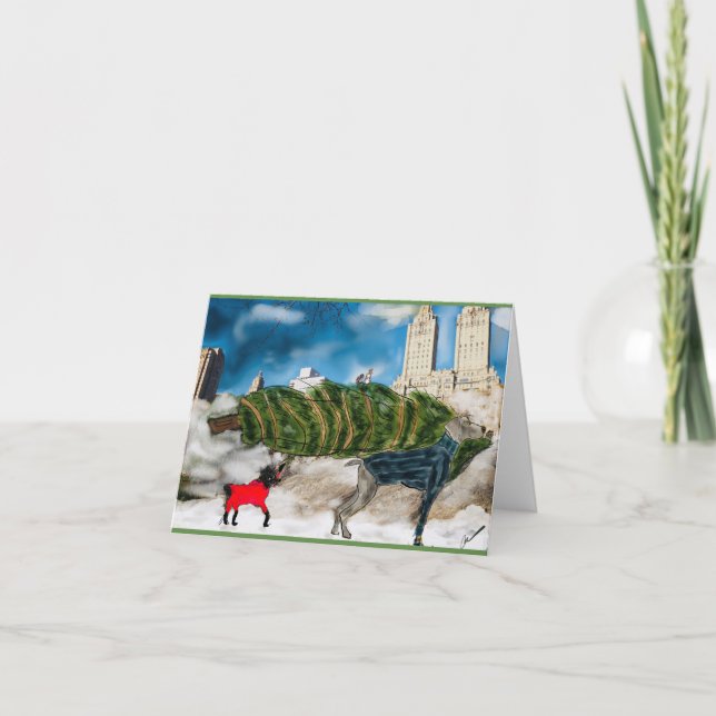 Festiva Los perros de la tarjeta de felicitación del día (Anverso)