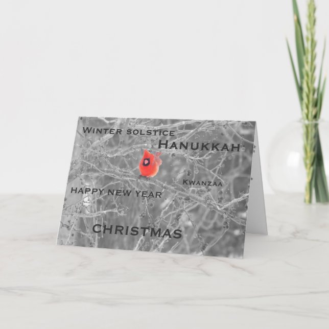 Festiva Los saludos de la estación, tarjeta del día de (Anverso)