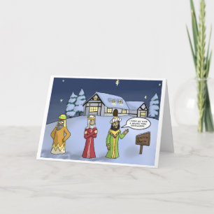 Festiva Los tres sabios se pierden - Tarjeta de Navidades