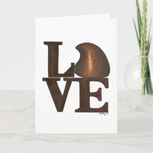 Festiva LOVE Chocolate Drop El día de San Valentín tarjeta