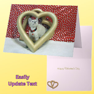 Festiva Love Phoenix - Tarjeta de San Valentín de gato