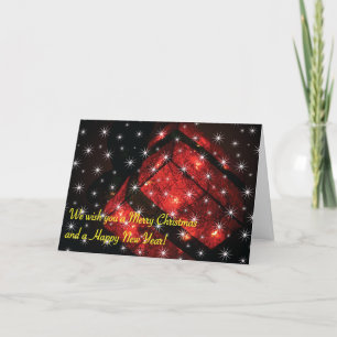Festiva Luces de estrellas para tarjeta de regalo de fiest