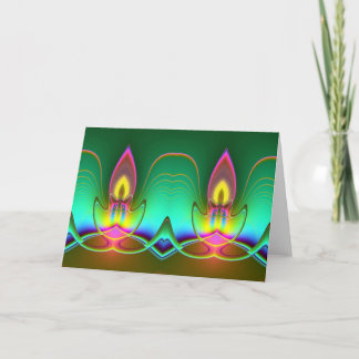Festiva Luz de los Navidades Tarjeta de saludo/nota del pa
