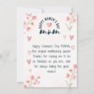 Festiva Madre Divertida - Tarjeta de Felicitación del Día 