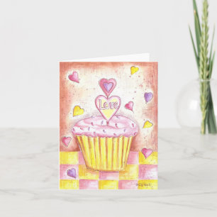 Festiva Magdalena de la tarjeta del día de San Valentín