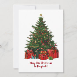 Festiva Magnífica tarjeta navideña