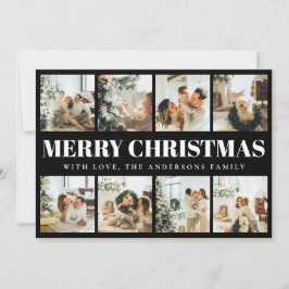 Festiva Magnífica tipografía mínima Tarjeta navideña navid