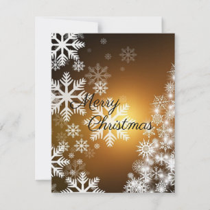 Festiva Magnífica y hermosa tarjeta navideña de oro
