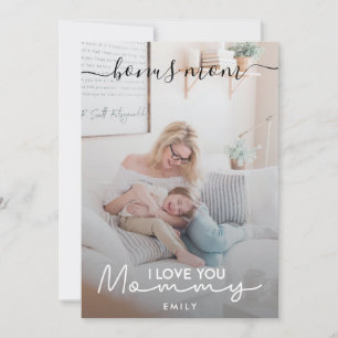 Festiva Mamá de bonus tarjeta de foto personalizada del dí