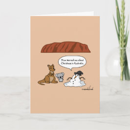 Festiva Mamá divertida me advirtió sobre la tarjeta de Nav