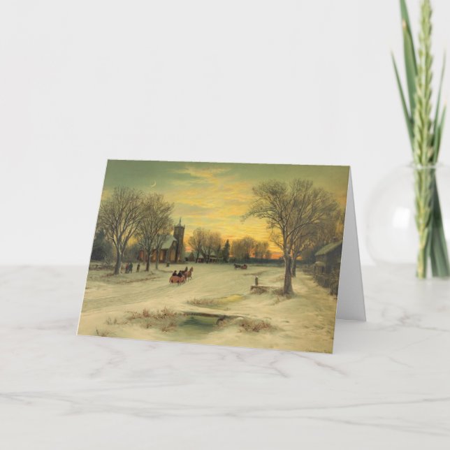 Festiva Mañana Navidades de la Iglesia, tarjeta navideña v (Anverso)