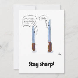 Festiva Mantén una tarjeta de saludo afilada