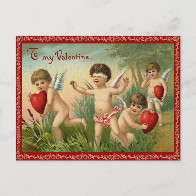 Festiva Mantener alejado la postal de San Valentín (Anverso)
