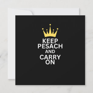Festiva Mantener el Pesach y llevar la tarjeta de saludo d