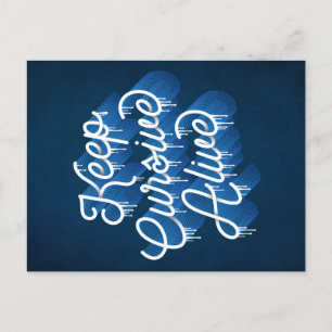 Festiva Mantener viva la curva / postal