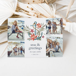 Festiva Mar | Tarjeta de Collage de fotos de vacaciones co