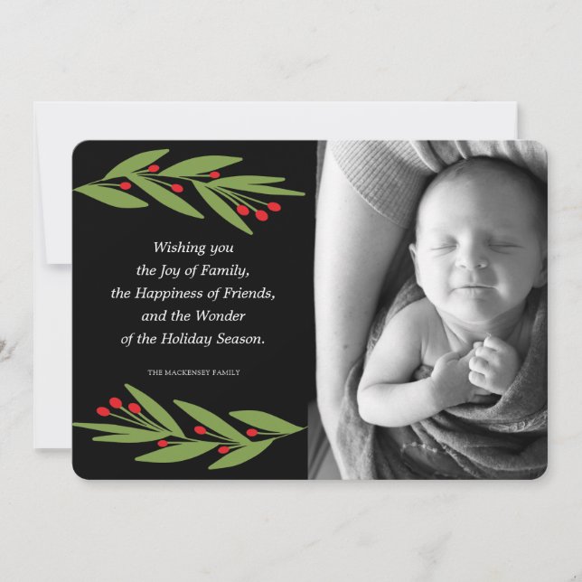 Festiva Maravilla de la tarjeta fotográfica de temporada d (Anverso)