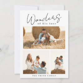 Festiva Maravillas blancas y negras de su tarjeta de fotos