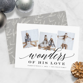 Festiva Maravillas de su amor | Tarjeta de Collage de foto