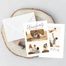 Festiva Maravillas de su tarjeta de foto de doble cara de 