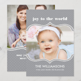 Festiva Marcado en tarjeta de foto de doble cara de pizarr