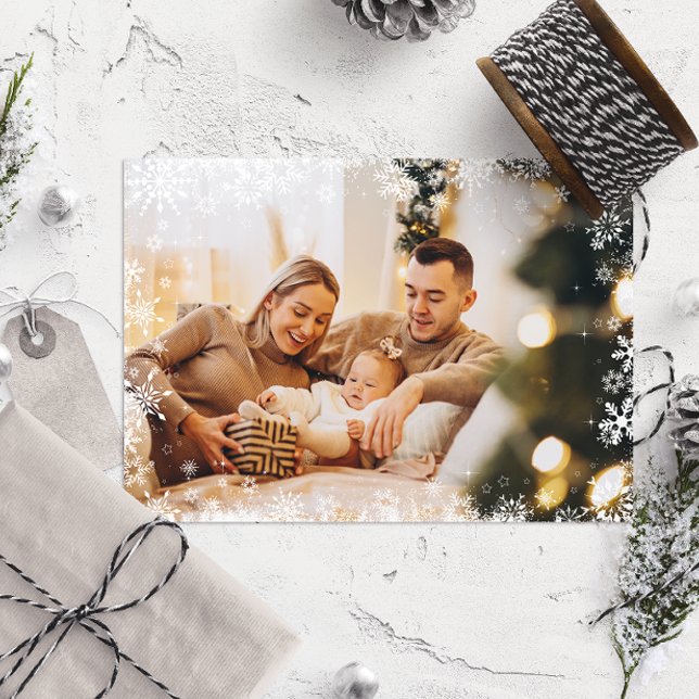 Festiva Marco elegante de la tarjeta de fotos de la famili (Subido por el creador)