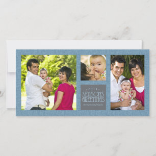 Festiva Marco entrecruzado Multi-foto Tarjeta de saludo de