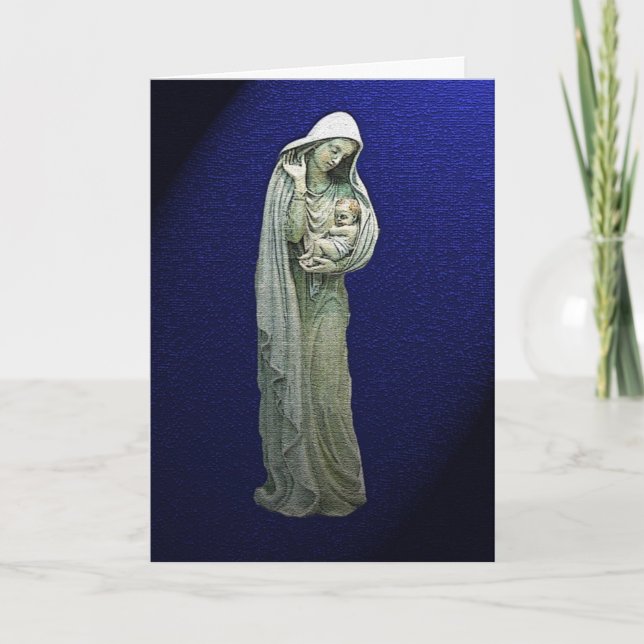 Festiva Mary y la tarjeta de Navidades infantiles de Crist (Anverso)