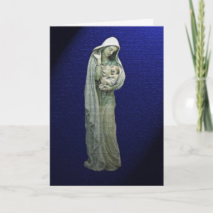 Festiva Mary y la tarjeta de Navidades infantiles de Crist