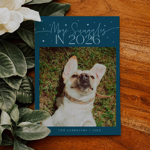 Festiva Más Abrazos 2026 Tarjeta de Foto de Mascota de Año