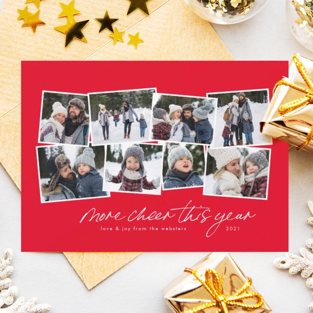 Festiva Más alegría este año tarjeta de vacaciones de coll (Subido por el creador)