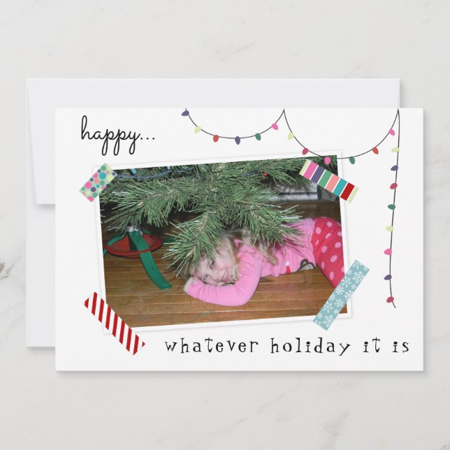 Festiva Más Tarde que la tarjeta de Navidades nunca atrasa (Anverso)