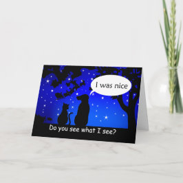 Festiva Mascotas ven la tarjeta de saludo de los Navidades