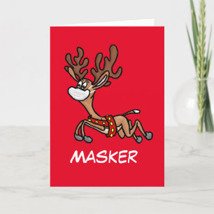 Festiva Masker, la nueva tarjeta de renos COVID-19 de Sant
