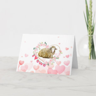 Festiva Me encanta la tarjeta Ewe Greeting