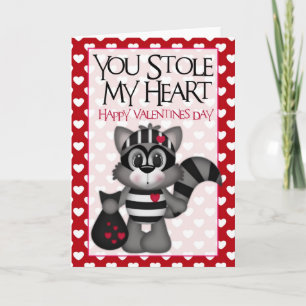 Festiva Me robaste la tarjeta de San Valentín feliz del co