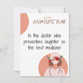 Festiva Médica - Tarjeta feliz del Día de la Mujer,