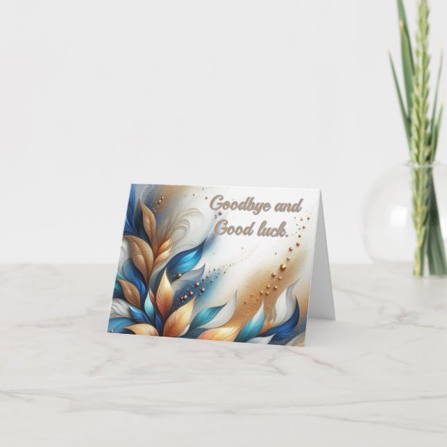 Festiva Médico Adiós Buena Suerte Tarjeta de agradecimient (Anverso)