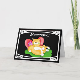 Festiva ¡Meeooow!! sea mi tarjeta del día de San Valentín