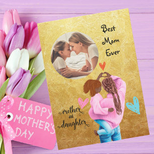 Festiva Mejor Mamá del Mundo Tarjeta de Felicitación del D