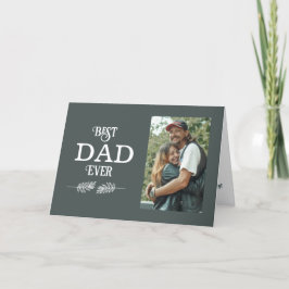 Festiva Mejor Papá del Mundo Foto Tarjeta de Cumpleaños Do