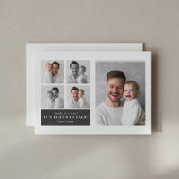 Mejor Papá del Mundo Tarjeta de Foto Personalizada