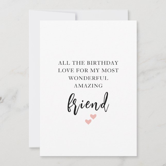 Festiva Mejor Tarjeta de Cumpleaños de Amigo (Anverso)